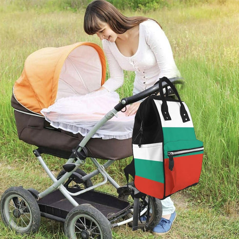 ZQYTGFDC Backpack Cuban flag Multifunctional Nappy - Large Capacity Diaper Bag with Mums & Dads, Travel & Everyday Use