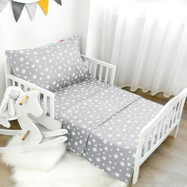 Moonsea Toddler Bed Sheets, 3 Piece Toddler Sheet Set, Soft Breathable Crib