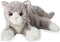 Bearington Collection Plush Cat, 15-in, Realistic Stuffed Toy, Grey