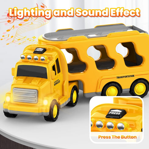 FunMission 3-9 Old5 1 3 4 5 6 7 Toddlers Construction Toys for Kids Year in Friction Power Vehicle Car for Years Old