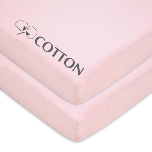 2 Pack 100% Pack 39" 27" Pack American Baby Company Natural Cotton Fitted and Play Sheets x - Soft & Breathable N Play