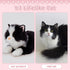 5Pcs Set, 20 inch 4 Tezituor Cat Stuffed Animals Large Realistic Stuffed Cat with Cute Kittens Baby, Soft Black