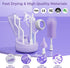 Electric Bottle Brush Cleaner,Rechargable Electric Baby Bottle Brush Cleaner with Thermometer,Silicone