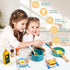 35 Set 3 4 5 6 PCS Wooden Play Kitchen Accessories, Pretend Play Kitchen Toys for Kids Toddlers, Wooden Play Cooking