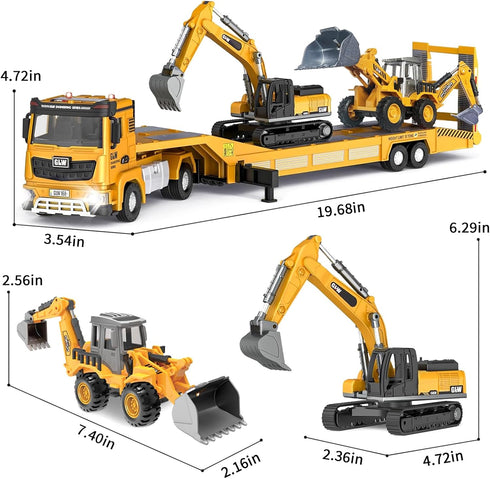Set 1:40 1:55 3-8, Construction Carrier Trucks Toy Alloy Inertia Driving & Simulation Model Vehicles Toys, Including