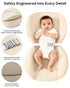 28"16", Baby Changing Pad, Waterproof Wipe-Clean PU Leather with High-Density Foam, Non-Slip Contoured Cushioned Edges