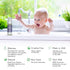 2-in-1 6oz (Pack 2) SoCal Suds & Company Organic Foaming Baby Shampoo & Body Wash - Castile Soap - Gentle Body Soap