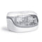 Microwave Steam Sterilizer - White/Grey, Removes 99.9% of Dirt Quickly and Naturally with Steam Power