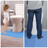 SYMHHA 25 Pack 24"x22" Upgraded Disposable Toilet Mats,Super Absorbent & Non-Slip Pads for Bathroom Floor,U-Shaped