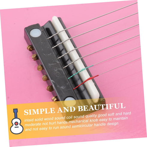 Toddler Toys 23 Inch Acoustic Guitar, Folk Vintage Stringed Instrument Wooden Guitar Birthday Present