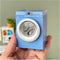 Mini Washing Machine Model - Real Rotating Drum Design, 1:12 Dollhouse Miniature