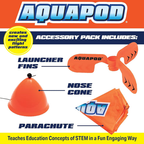 Original AquaPod Water Bottle Rocket Launcher, Ultimate Accessory Pack for Fun & Educational STEM Toy