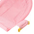 Naroote 3D Baby Bath Seat Support Nonslip Adjustable Bath Seat for Newborns with Breathable Fabric (Pink)