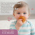 6-12 2 Bambeado PaciBamber Baby Pacifier - Natural Pacifier & Baby Teething Toy - Made with Natural Rubber and Baltic
