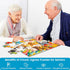 4 Packs 36 Piece Large Jigsaw Puzzles for Elderly, Alzheimer's Activities, Easy Cognitive Games for Dementia
