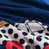 Set 4 Caressma Navy Toddler Bedding Bed-in-a-Bag Pieces, Soft Microfiber Kids Comforter with Cars,Buses & Traffic