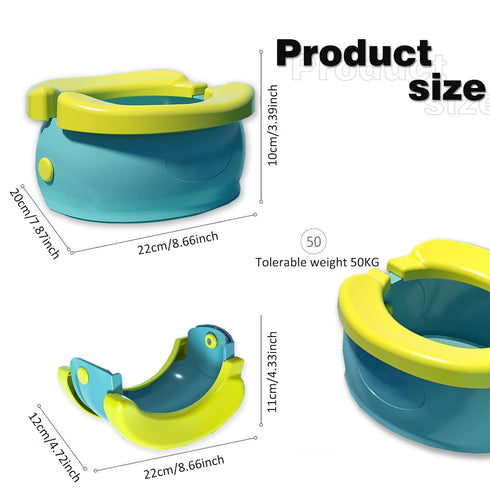 Travel Potty for Toddler Kids,Folding Toilet in Banana Shape,Portable Car Potty with Storage Bag,Outdoor and Indoor