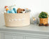 ZOMBATI Woof Woven Rope Storage Baskets, Pet Dog Toy Bin Box Perfect for organizing Chew Toys Blankets leashes, Dog Toy
