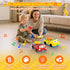 1-3 1 2 3(Yellow) Toddler Toys for Ages Boy - Remote Control RC Push Car Racing Adventure Steering Wheel Driving