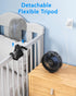 SWEETFULL Portable Stroller Fan, 4000mAh Battery Powered Mini Clip Fan, 4-Speed Rechargeable for Car Seat, Crib,