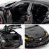 1/32 Honda Civic Type-R Diecast Toy Car, Metal Pull Back Model with Light and Sound for Kids and Adults Gift, Black