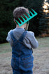 Set 4-Piece, 5yr+ JustForKids Kids Garden Tool Toy, Rake, Spade, Hoe and Leaf Rake, reduced size , made of sturdy steel