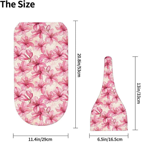 Sets Azalea Flowers Newborn Swaddle Blankets Hat Soft Baby Receiving Blanket Swaddle Sack for Baby Shower Infant Boy