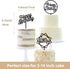 6-Pack Black Birthday Cake Topper Set, Double-Sided Shiny Acrylic Happy Birthday Sign for Party Decorations