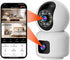 hawkray cams 360 Camera,2K 2.4G/5G,Dual-Band Hawkray Dual Lens Smart Security HD Camera,Support WiFi,Color Night