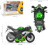 Toy Motorcycles, Diecast Motorcycle Toy with Music Lighting for Kids Age 3-5, Orange Toy Motorcycle for Boys