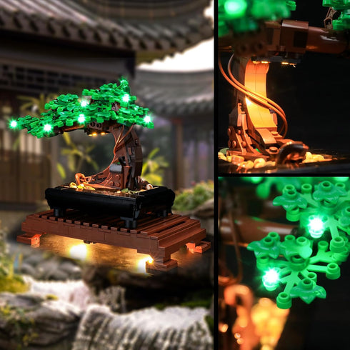 Vaodest LED Light for Lego Bonsai Tree 10281 Model, Compatible with Model 10281, Green