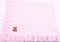 Sanjit Knitted Crochet Finished Medium Pink Chenille Large Blanket Cute Bear Patch