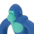 Nuby Geo Zoos Massaging Teether - Baby Teething Toy - Soft Easy Grip for 3+ Months - Blue Gorilla