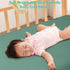 2 Pack 28"x 52" Green & Grey Muslin Cotton Crib Sheets for Girls & Boys-Neutral Breathable Crib Mattress Protector