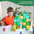 Magnetic Tiles Set, Educational Building Blocks for Boys Girls, Montessori Cubes Gift for Ages 3-8
