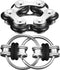 Gejoy Fidget Toy Set with Six Roller Chain Fidget and Key Flippy Chain Stress Reducers for Autism Relief
