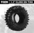 INJORA 1.3"Tires -S5 Cling On Tires 70 * 26mm for SCX24 TRX4M AX24 1/18 1/24 Micro Crawler,T1320