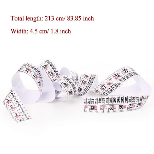 Tatuo Growth Chart Wall Labels, Height Indicator Tape Ruler Decor, Adhesive Ruler for Home Room Measuring, White