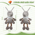3 Pcs Ant Plush with Scarf, Cuddly Stuffed Animal Plush Toy for Birthday Holiday Party Gifts, 12 Inch (Gray)