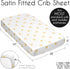 Sweet Jojo Designs White and Yellow Boho Sun Boy Girl Unisex/Gender Neutral Baby Satin Fitted Crib Sheet Infant Newborn