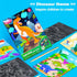 JUNQIU Scratch Art Paper Set for Kids, Dinosaurs Black Rainbow DIY Activity & Party Games, Gifts for Ages 3-8