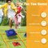 Gocasmus 4ft 4ft Tic Tac Toe Game - x Outdoor Yard Giant Tic Tac Toe for Backyard, Camping, Lawn, Portable No Assembly