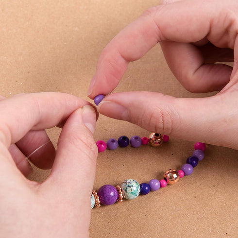 Make It Real: Bedazzled! Charm Bracelets Kit - Create 3 Unique Bracelets, 104 Pieces, DIY Jewelry Kit for Tweens & Girls