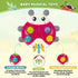SURDOTE 3-6-12-18-24 Ladybug Baby Light Up Toys with Rattle Led Light Music, Interactive Educational Fine Motor