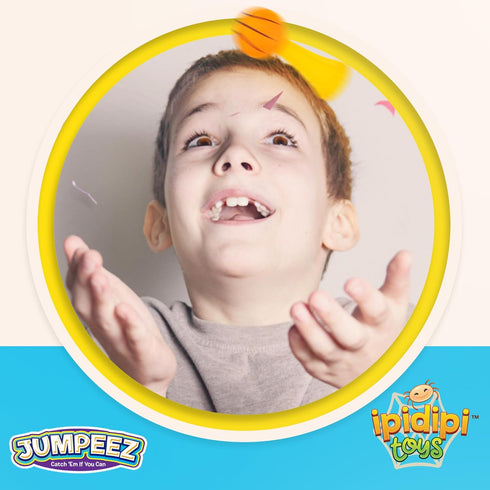 24-Pack IPIDIPI TOYS Jumpeez Sport Ball Rocket Poppers Jumping Spring Launcher Toys - Birthday Party Favors, Goodie Bag