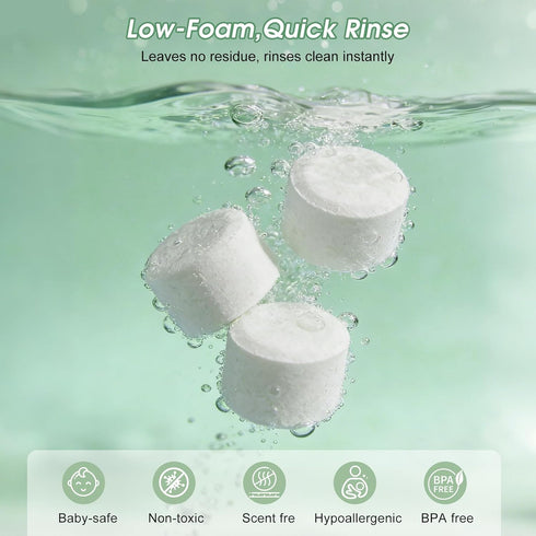 Dushany 150 Momcozy Descaling Tablets PCS for Baby Brezza Grownsy Papablic Momfann Bottle Washer - Detergent Tablets
