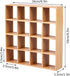 Yiphates 1: 12 16 Dollhouse Miniature Wooden Storage Rack Grid Shelves Doll House Wall Rack Bookshelf Display Dollhouse