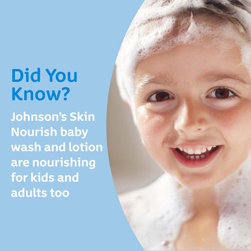 20.3 oz Johnson's Baby Skin Nourishing Moisture Baby Body Wash with Shea & Cocoa Butter, Hypoallergenic & Tear Free