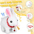 3-6 Jimate Bunny Plush with Jumping Action, Wiggling Ears, and Twitching Nose, Easter Basket Stuffers Gifts for Kids