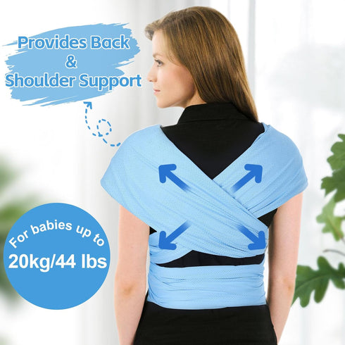 Summer Summer Water Sling Baby Wrap Carrier for Pool - Adjustable Shoulder Mesh Breathable Chest Sling Infant Carrier